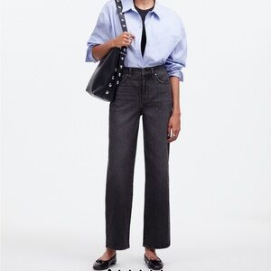 Madewell Perfect Vintage Wide Leg Crop Jeans - Robles Wash